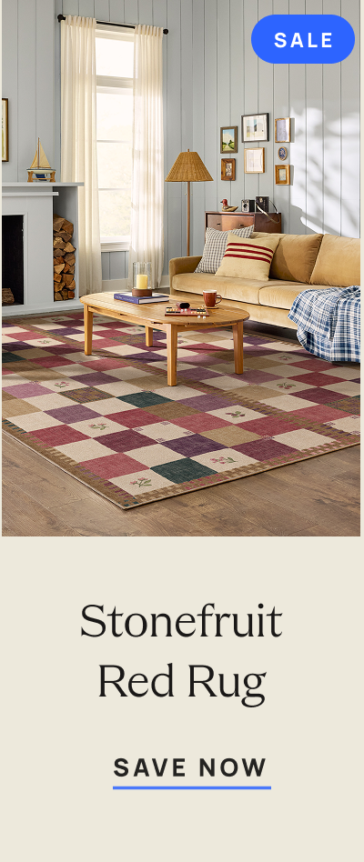 Stone Fruit Red Rug 