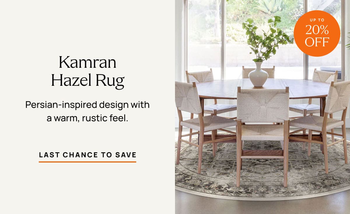Kamran Hazel Rug | Last Chance To Save 