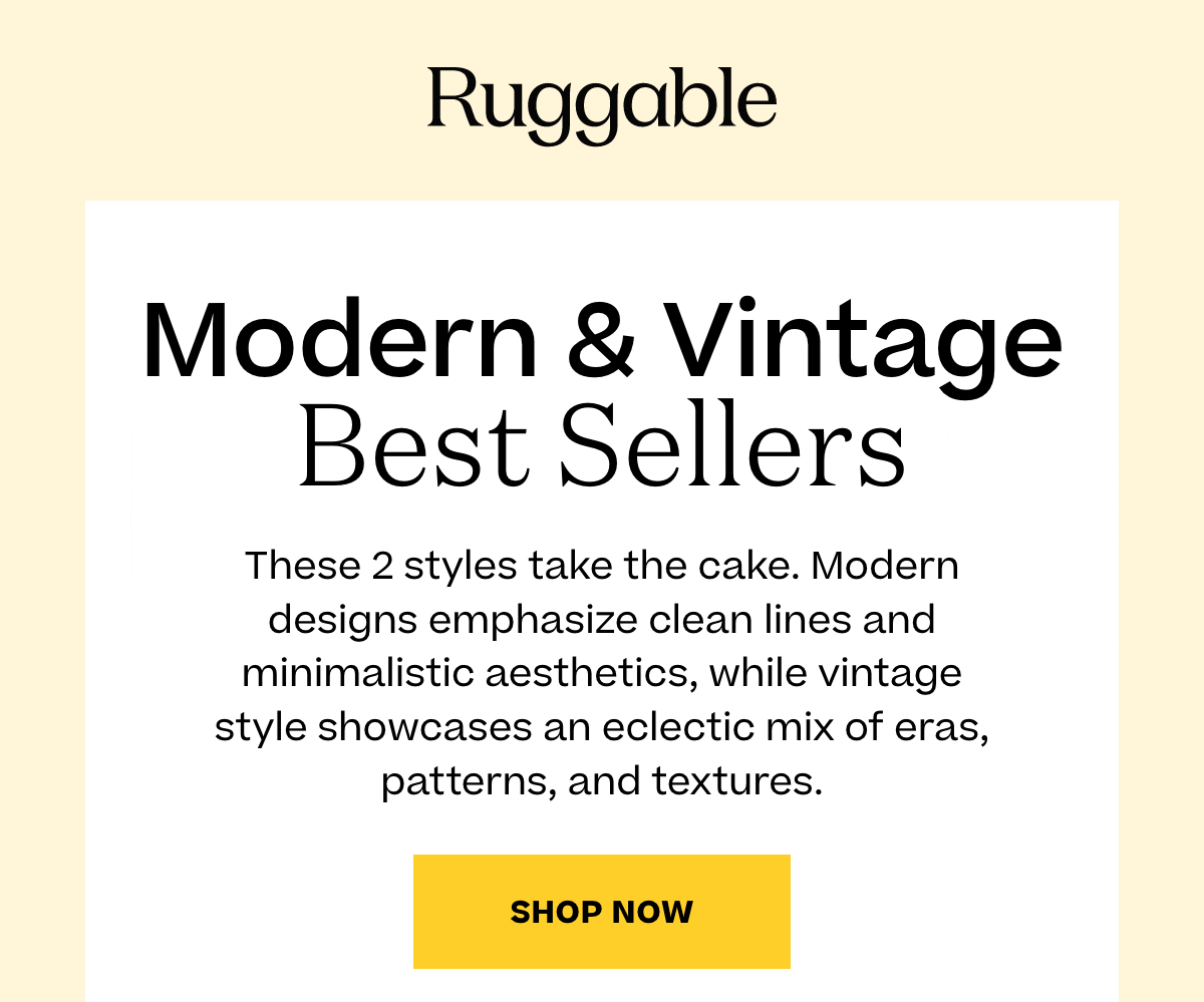 Why Are Modern and Vintage So Popular? Ruggable