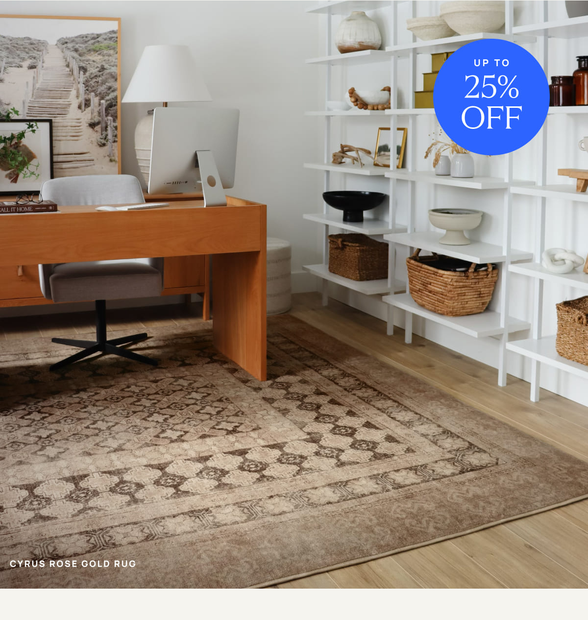 Cyrus Rose Gold Rug