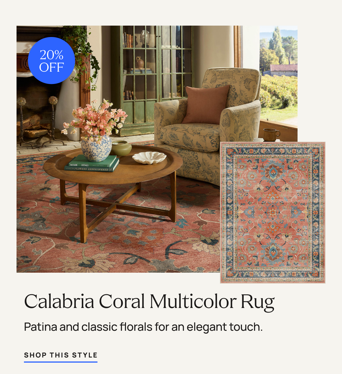 Calabria Coral Multicolor Rug | Shop This Style
