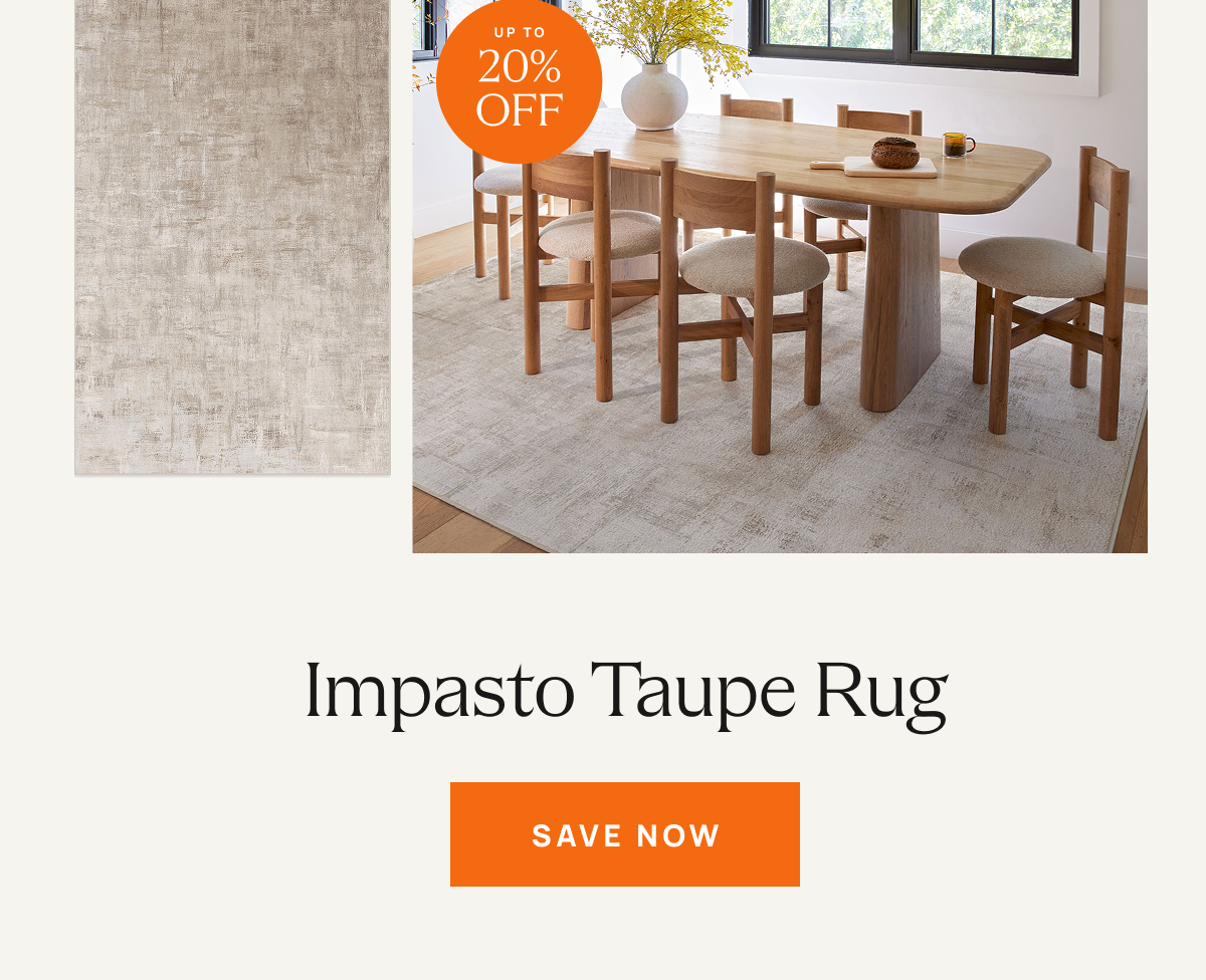 Impasto Taupe Rug | Save Now