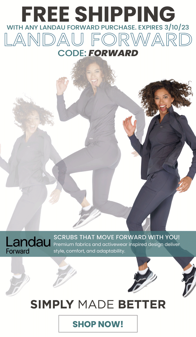 Introducing Forward by Landau. Scrubin Uniforms