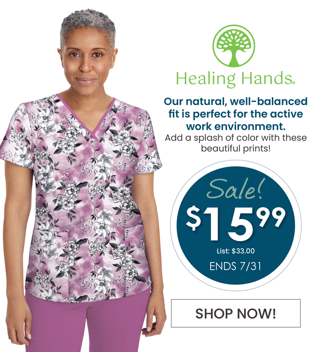 🤗 Healing Hands Prints on Sale Now! Scrubin Uniforms