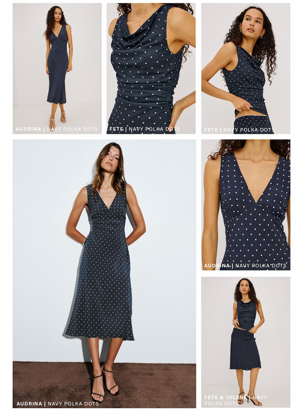 Shop Navy Polka Dots