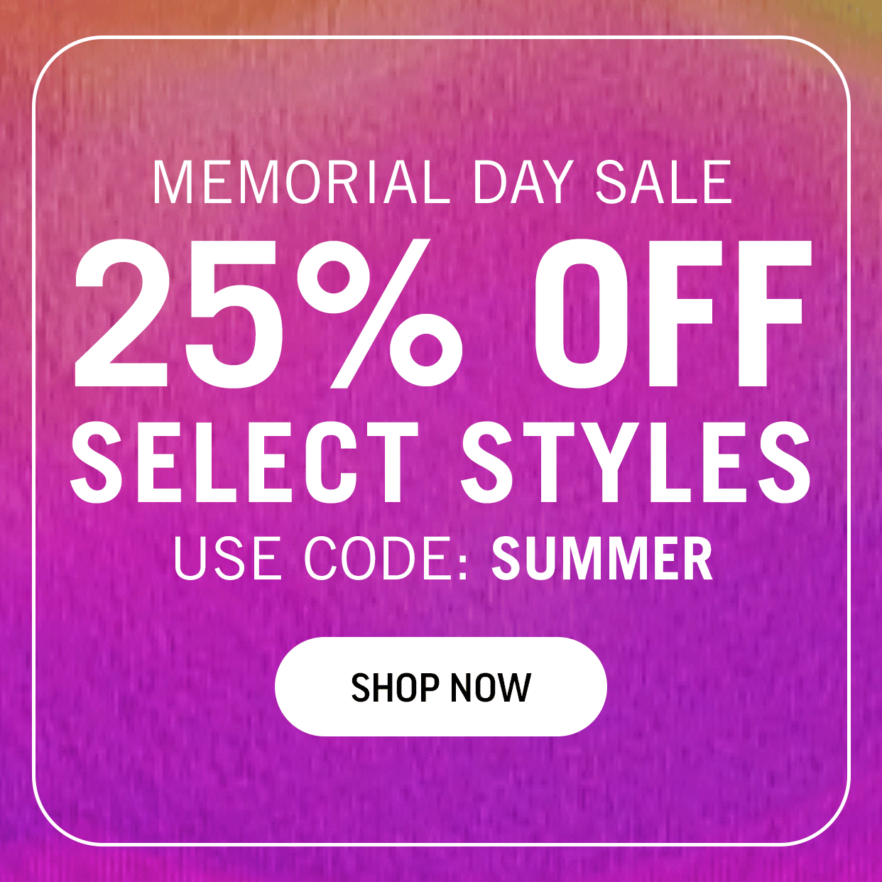 Memorial Day Sale