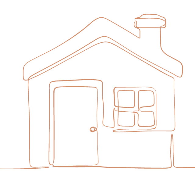 Lind drawing of house