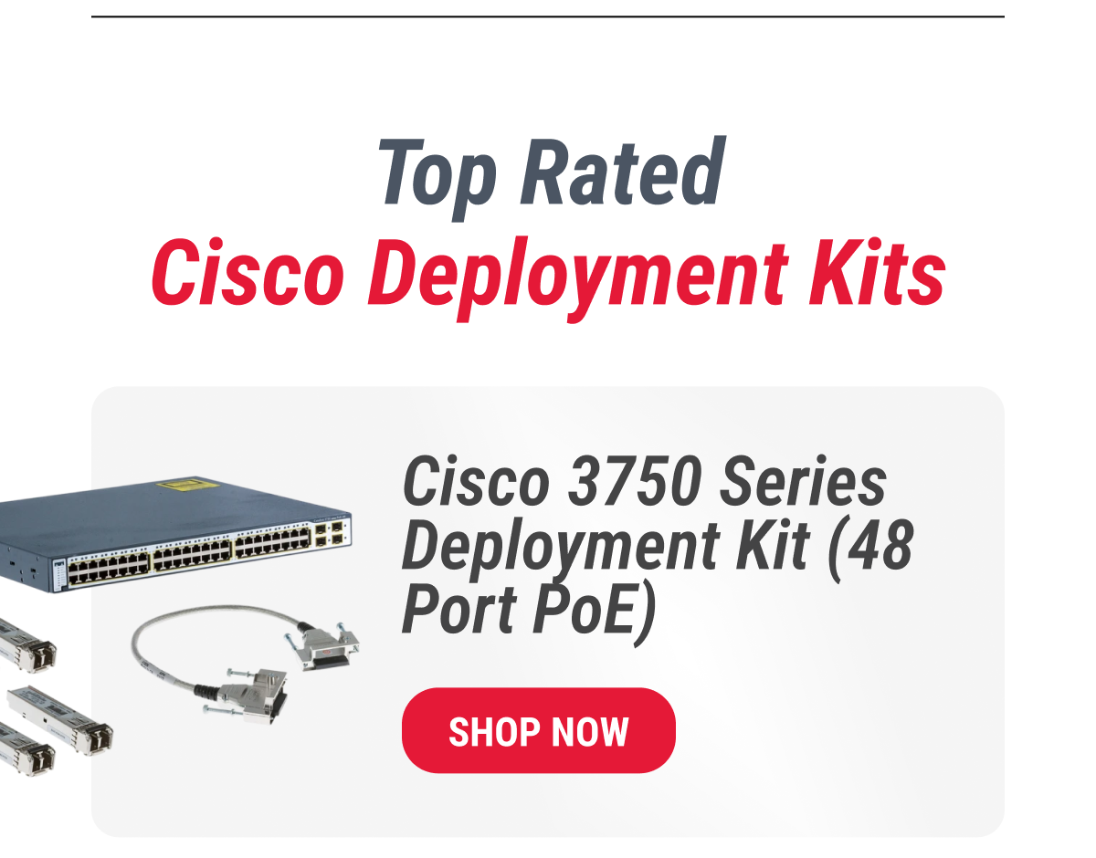 Cisco 3750 Series Deployment Kit (48 Port PoE)