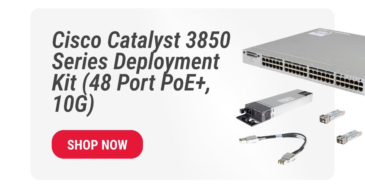 Cisco Catalyst 3850 Series Deployment Kit (48 Port PoE+, 10G)