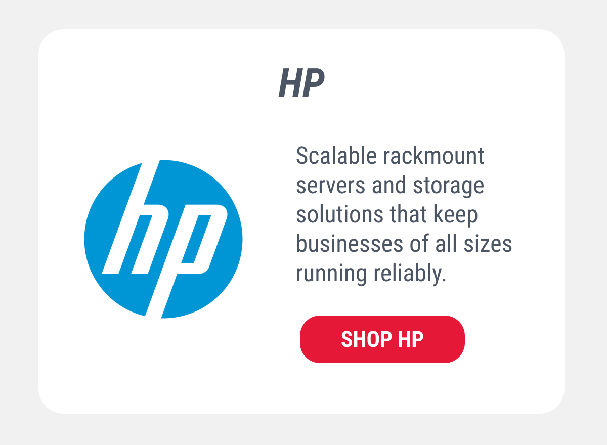 HP Scalable rackmount servers and storage solutions that keep businesses of all sizes running reliably. SHOP HP