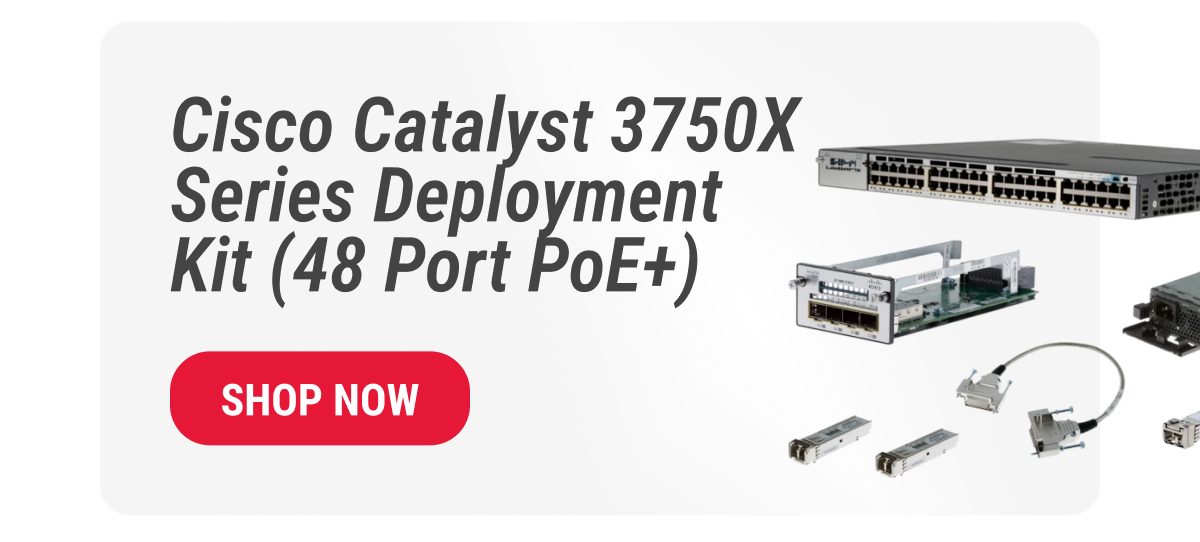 Cisco Catalyst 3750X Series Deployment Kit (48 Port PoE+)