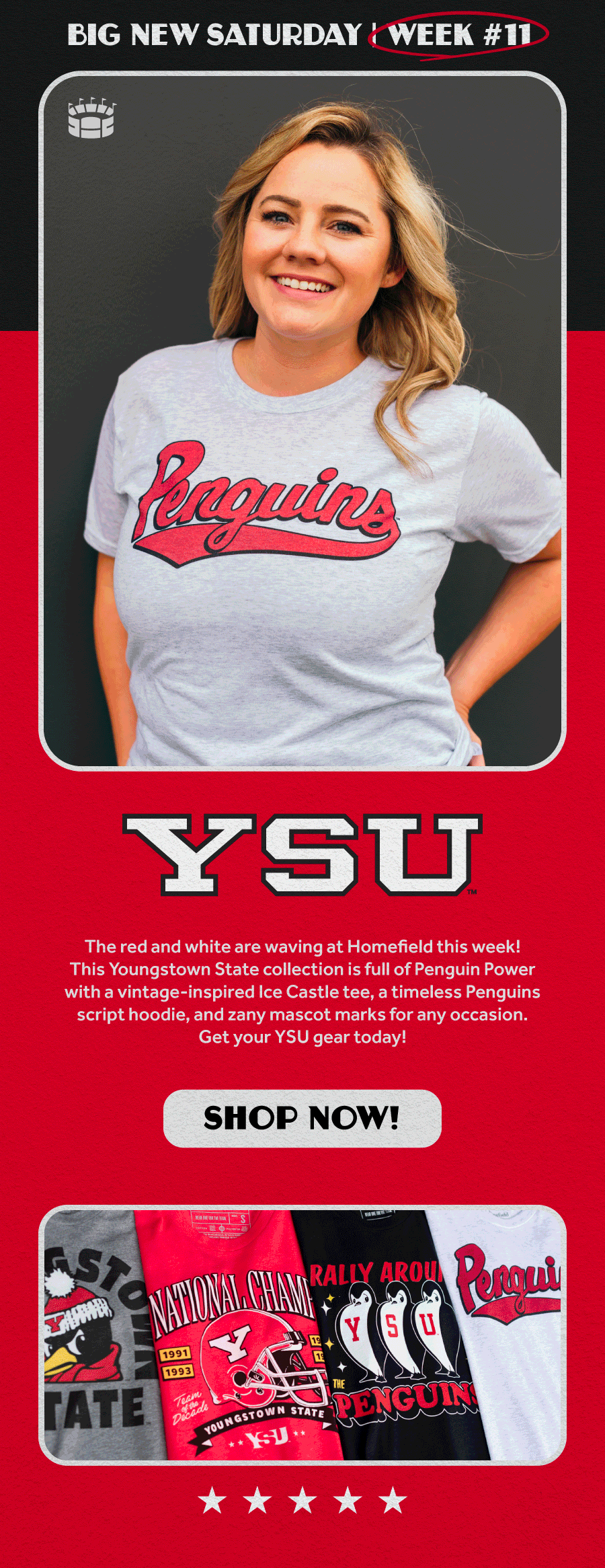 🐧 NEW Youngstown State collection is live! Homefield