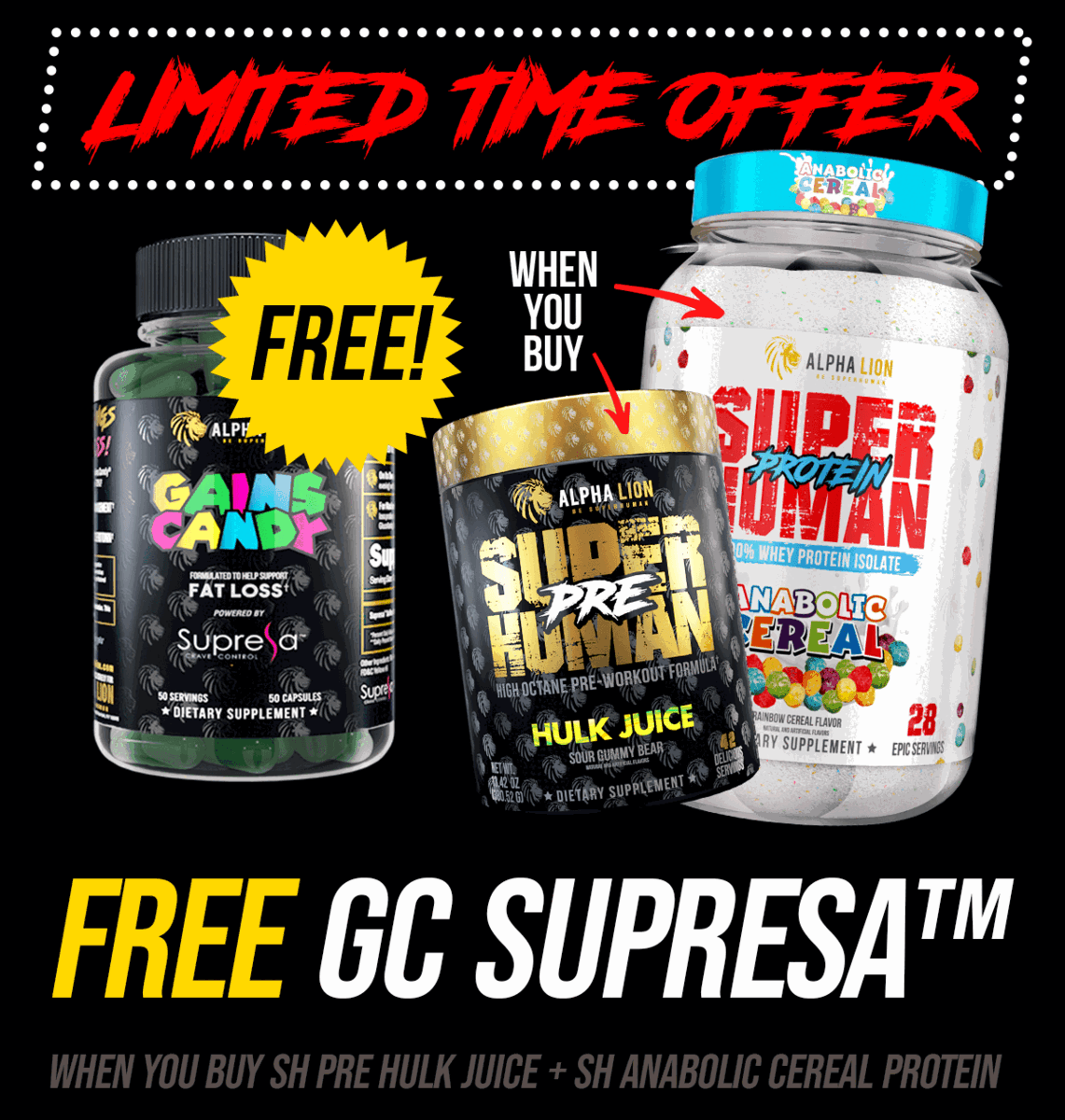 FREE Gains Candy Supresa 🔥 Alpha Lion