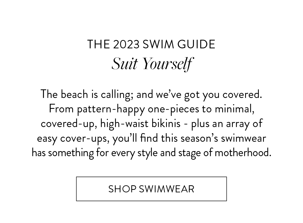 THE 2023 SWIM GUIDE. Ripe Maternity