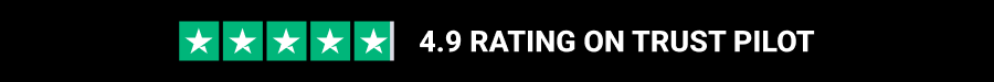 4.9 rating on Trust Pilot 