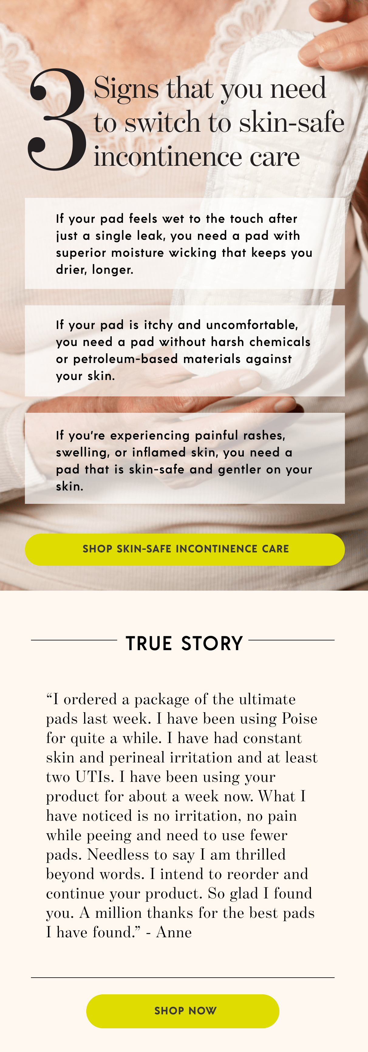 Is your pad skinsafe? Attn Grace