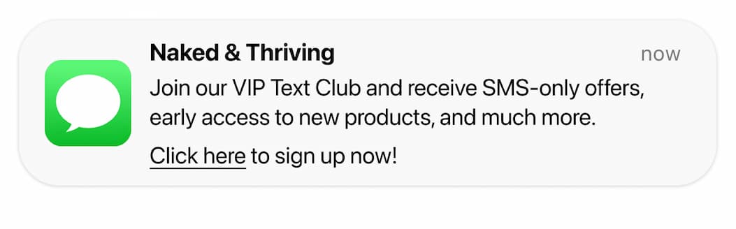 SIGN UP FOR TEXT MESSAGES