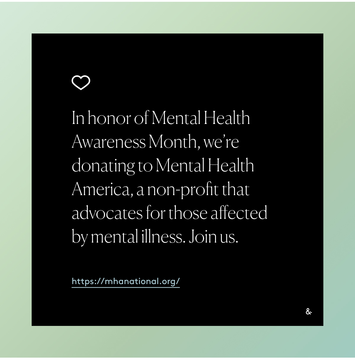 Mental Health Awareness Month