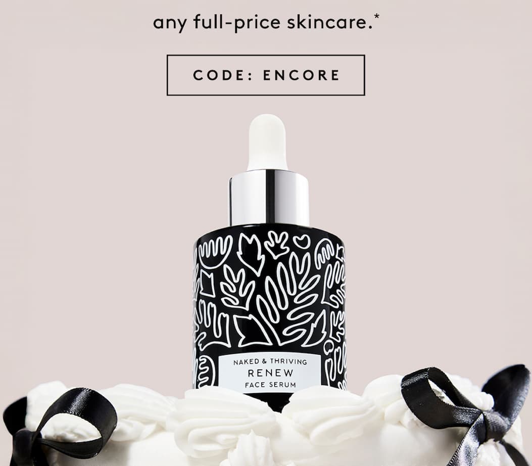 10% Off Full-Price Skincare*