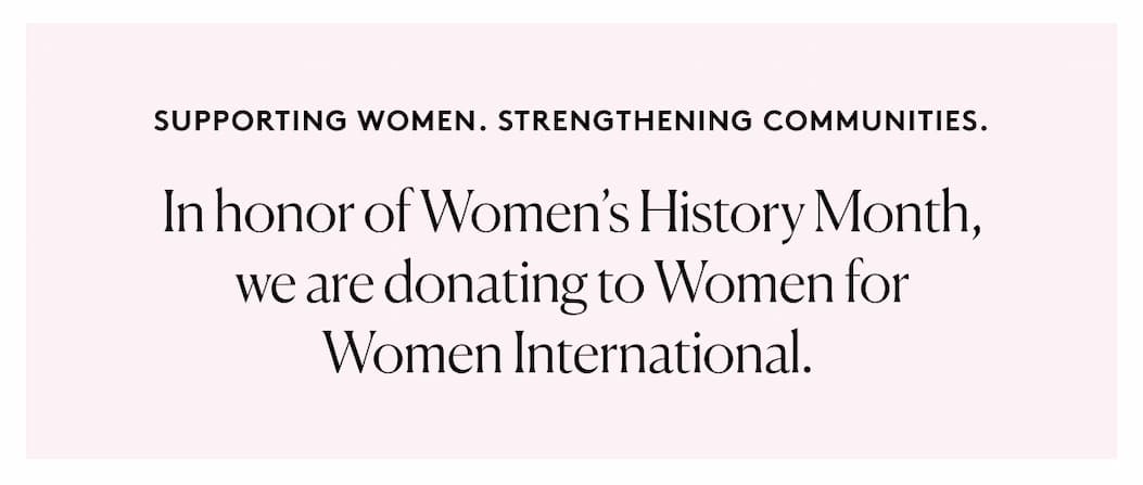 Supporting Women. Strengthening Communities.
