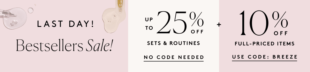 Last Day! Bestsellers Sale!