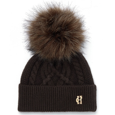 Cortina Bobble Hat (Chocolate Mink)