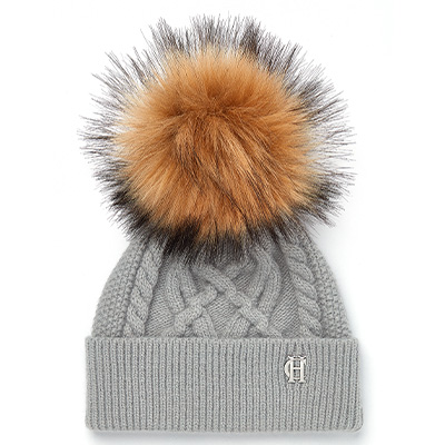 Cortina Bobble Hat (Soft Grey)