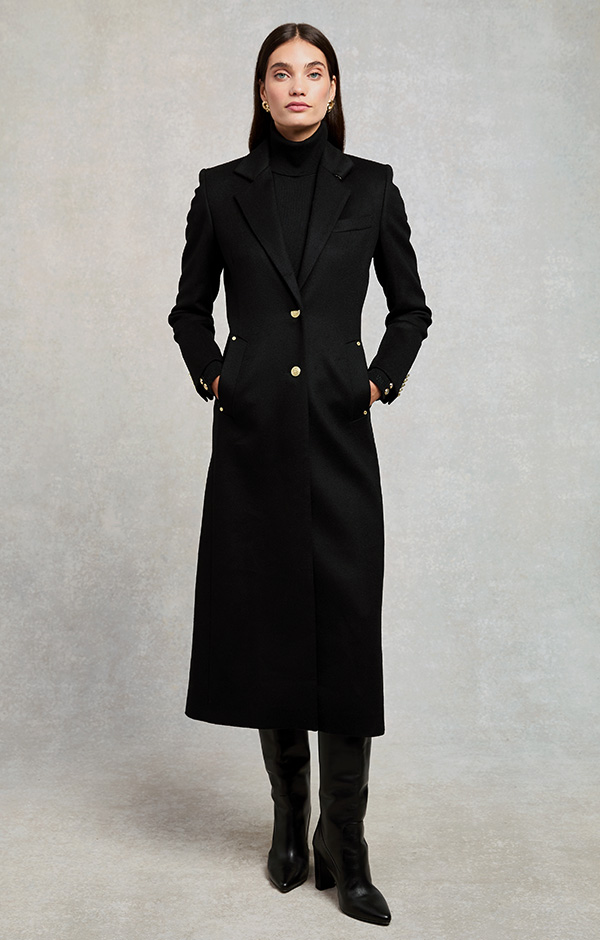 Full Length Regency Coat (Soft Black)