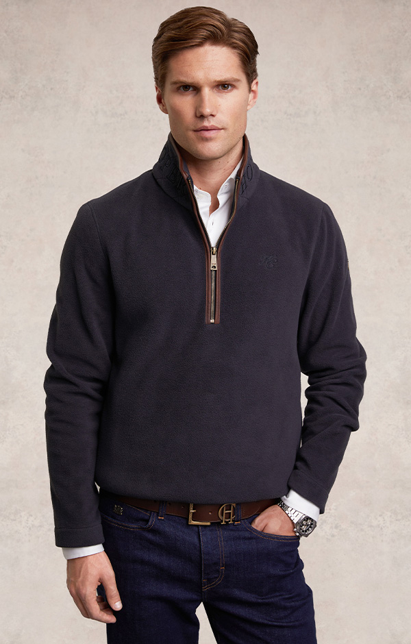 Country Fleece Quarter Zip (Ink Navy)