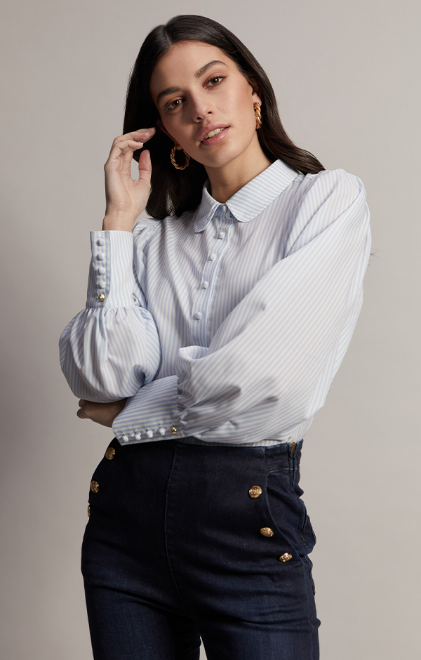 Isla Shirt (Sky Stripe)