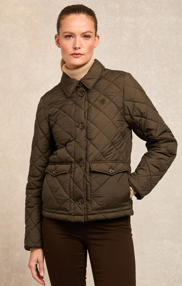 Quilted Coach Jacket (Heritage Khaki)