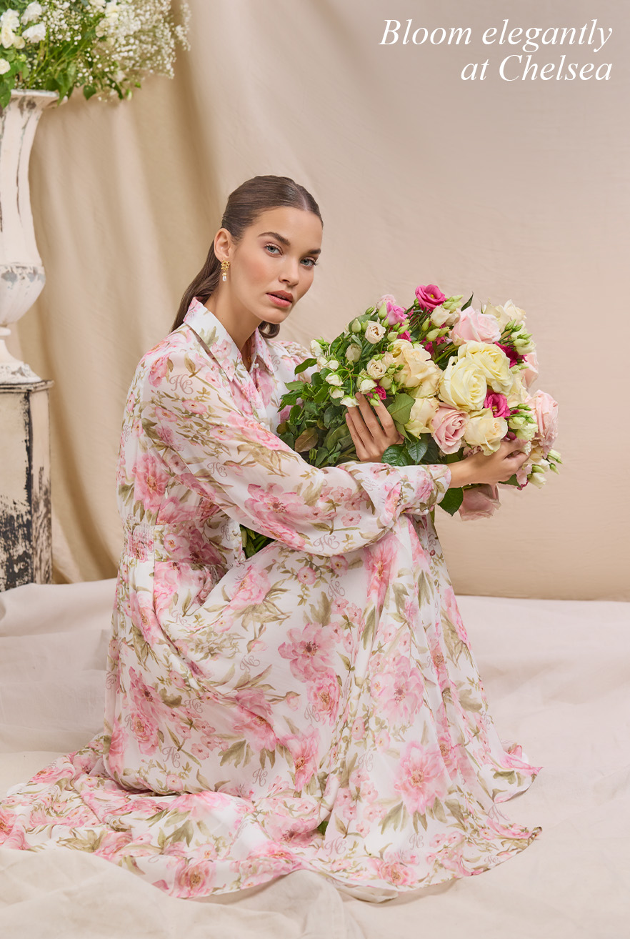 Sorrento Shirt Dress (Peony Ecru Floral)