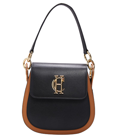 Chelsea Saddle Bag (Black Tan)
