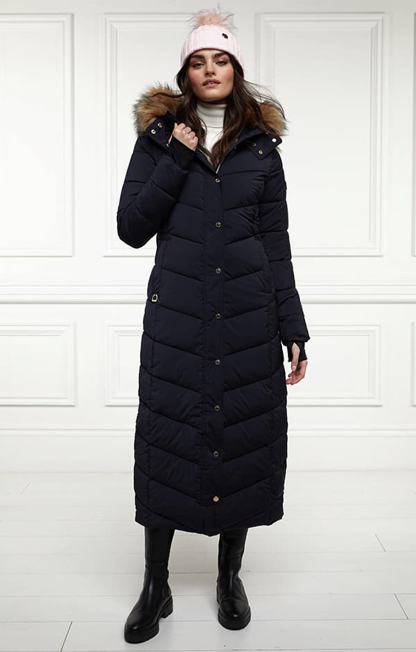 Glacier Full Length Puffer (Ink Navy)