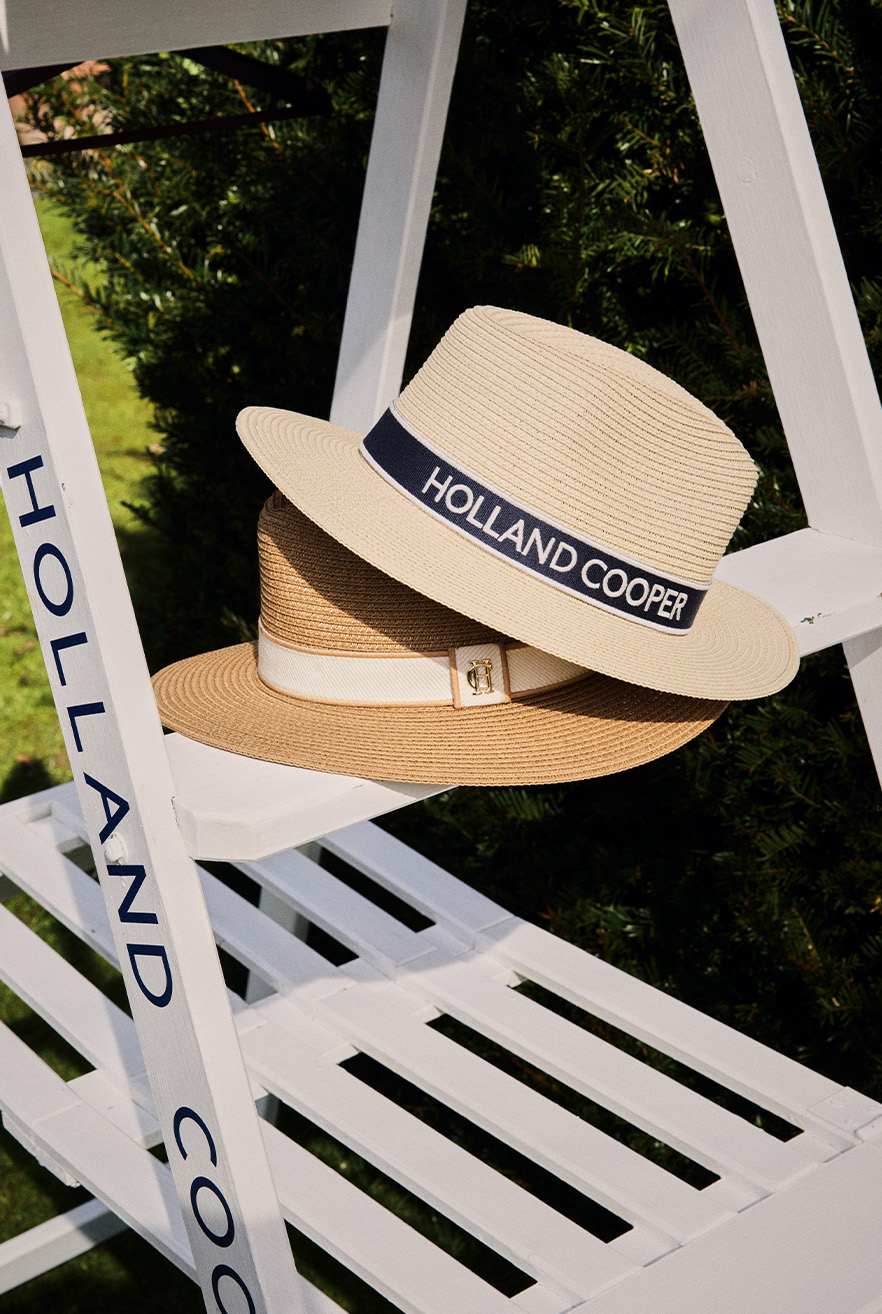 Francesca Hat (Natural Navy)