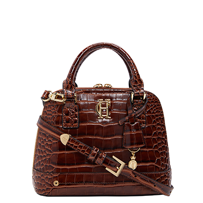 Grovesnor Tote Bag (Dark Tan Croc)