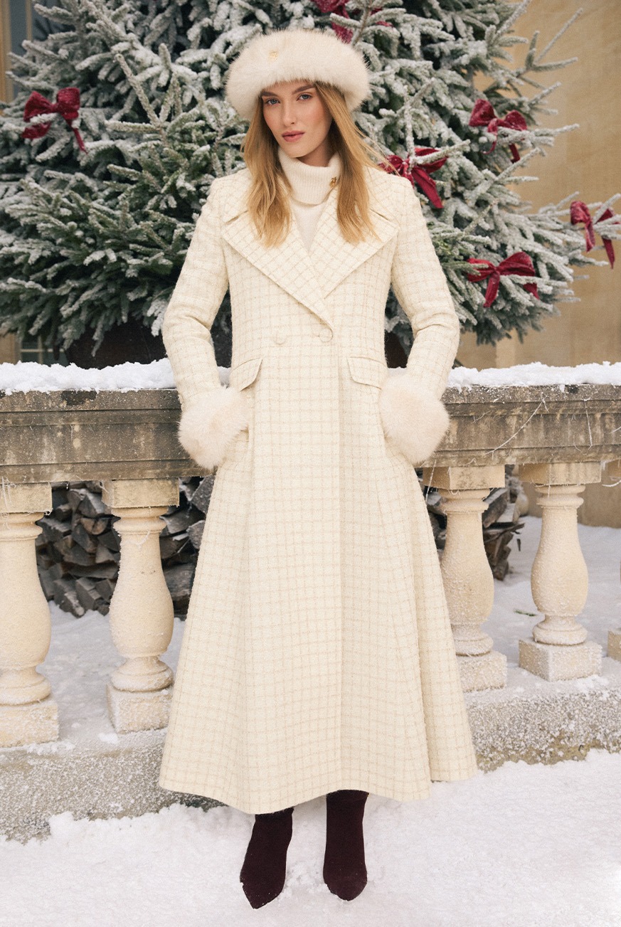 Clarendon Frock Coat (Ivory Sparkle Tweed)