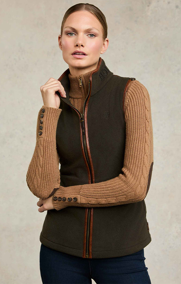 Country Fleece Gilet (Khaki)
