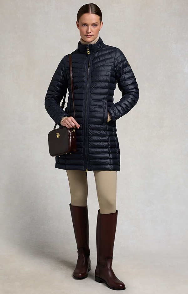 Lightweight Puffer Coat (Ink Navy)