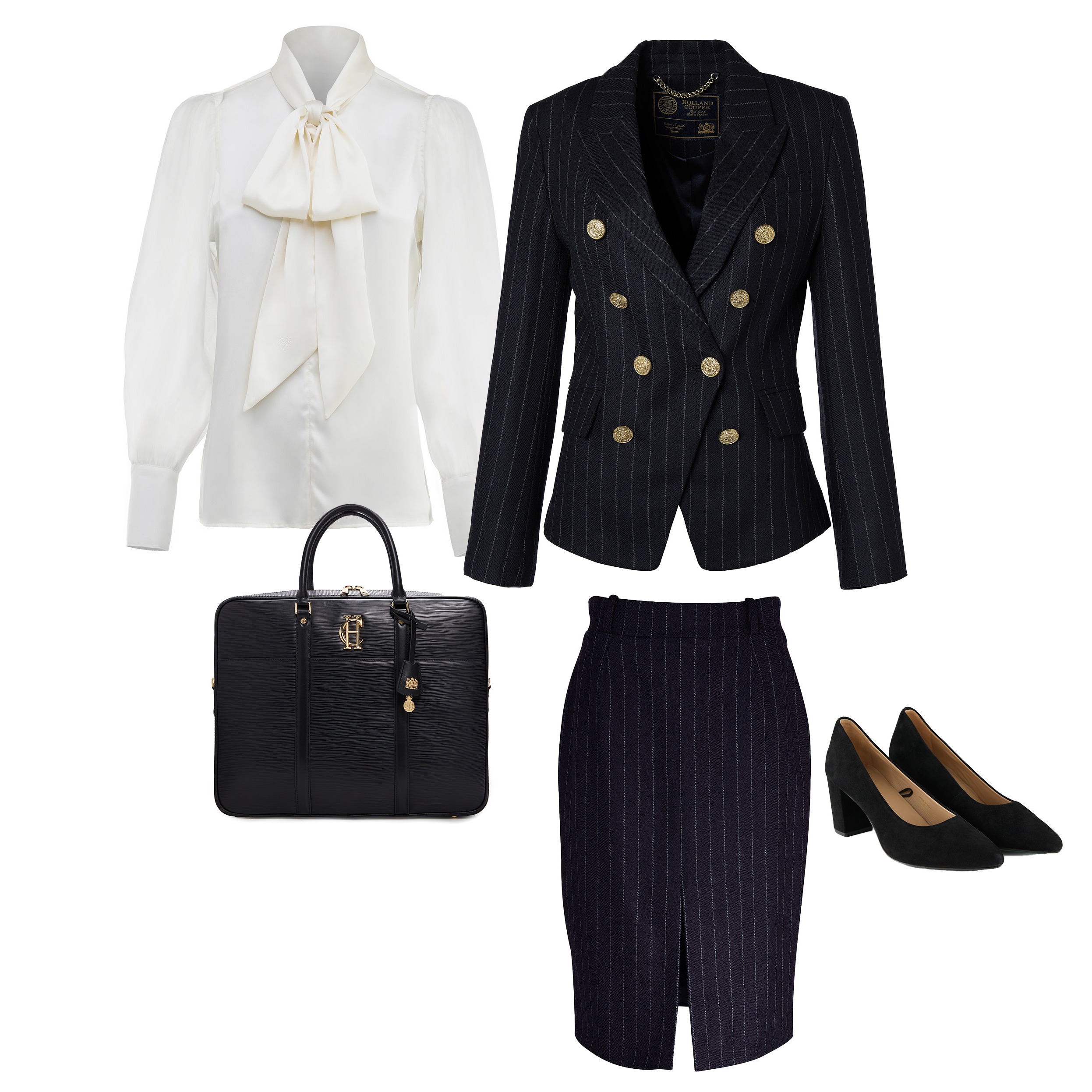 The Navy Chalk Pinstripe Suit