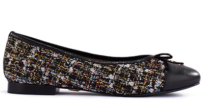 Ballet Shoe (Black Sparkle Boucle)