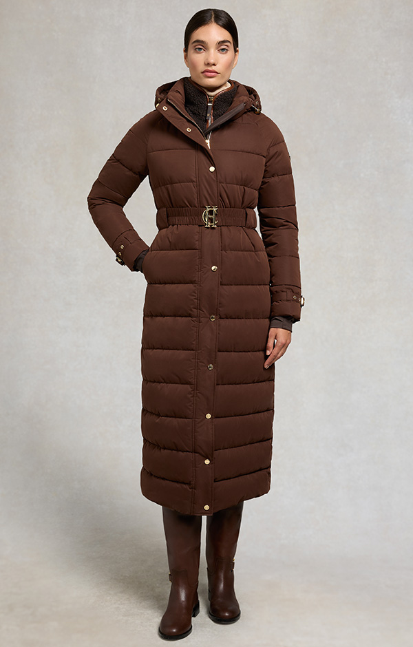 Arosa Luxe Longline Coat (Walnut)