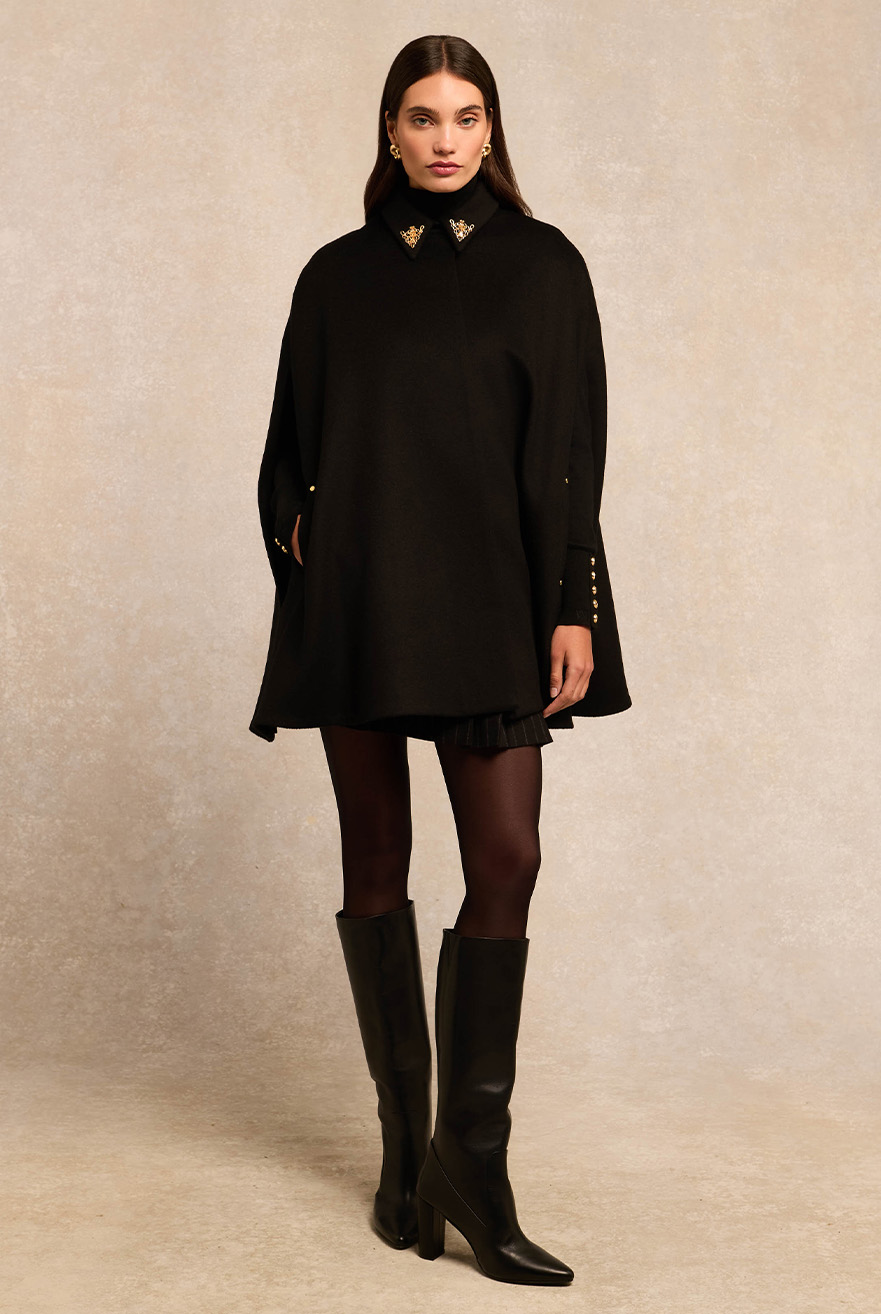 Knightsbridge Cape (Soft Black)