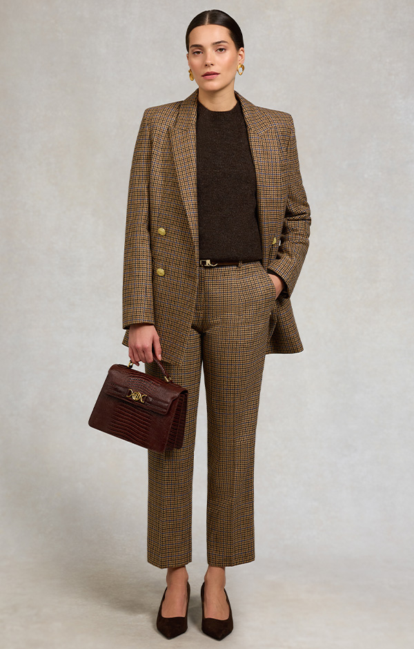 Belgravia Slim Trouser (Abbot Check Tweed)