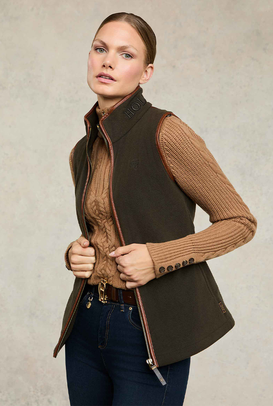 Country Fleece Gilet (Khaki)
