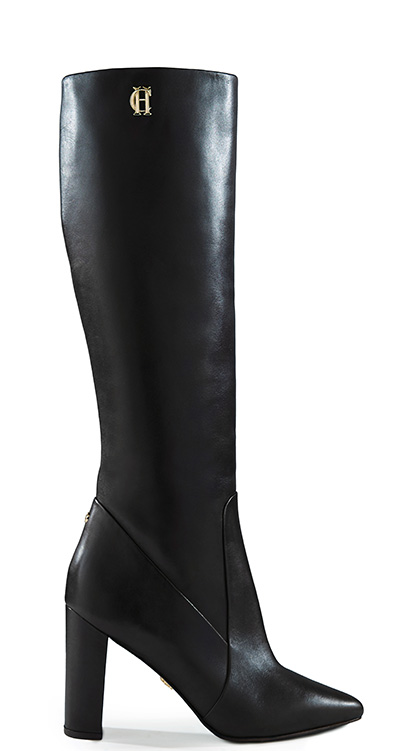 Kensington Knee Boot (Black Leather)