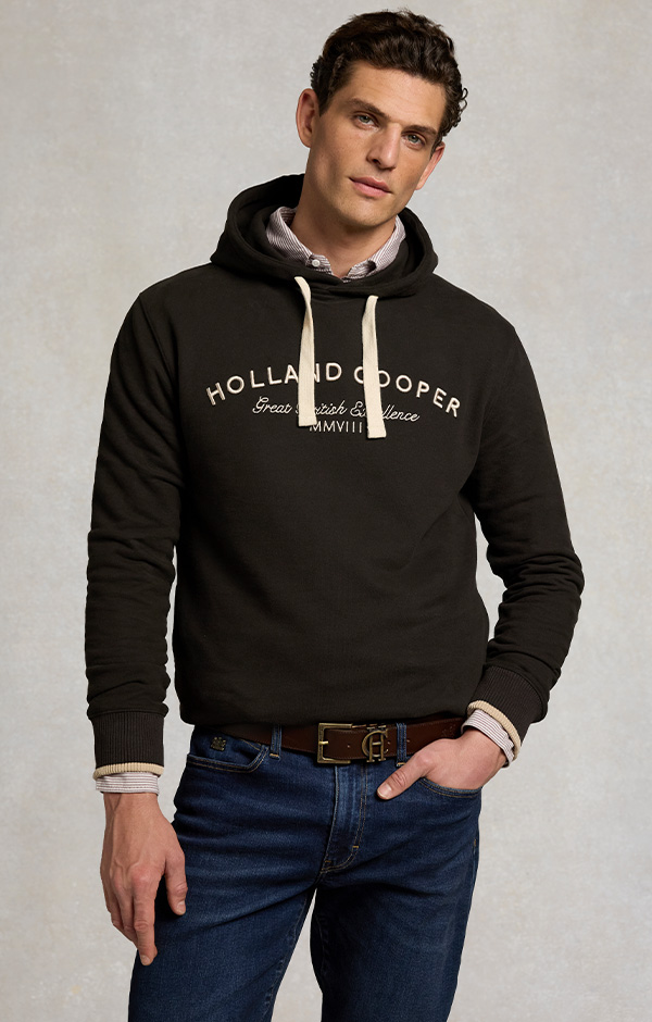 Men's Classic Fit Hoodie (Chocolate)
