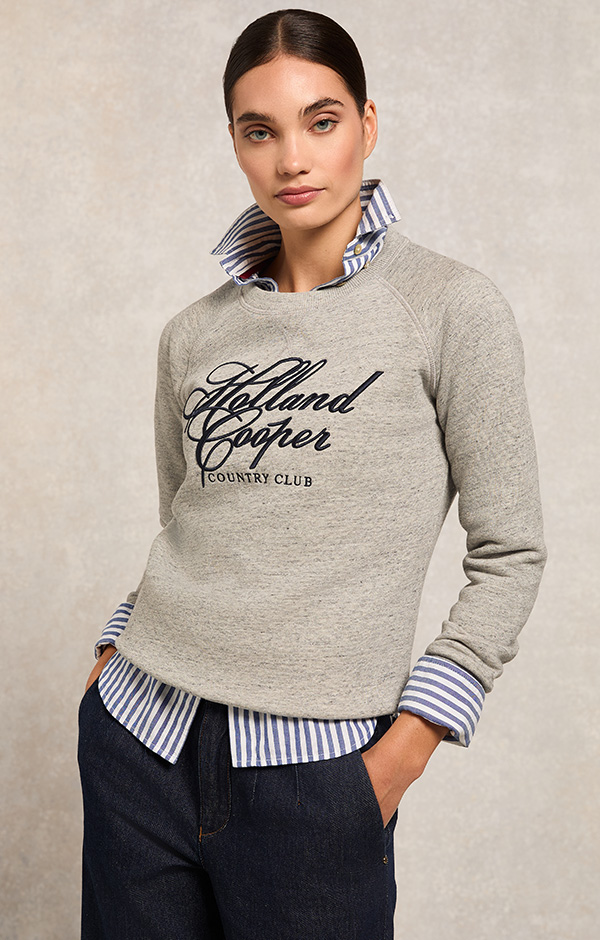 Country Club Crew Sweat (Grit Marl)