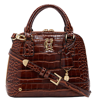 Grovesnor Tote Bag (Dark Tan Croc)