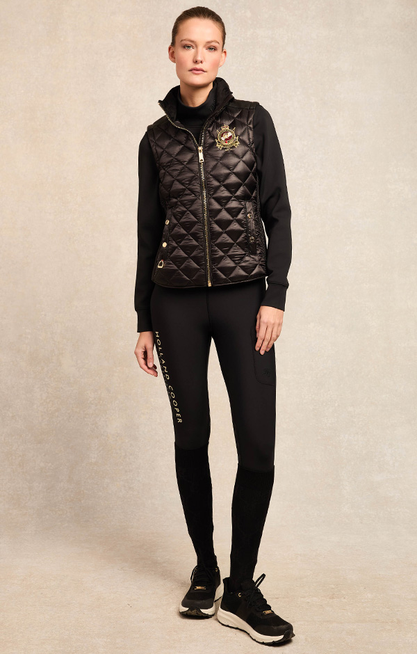 Diamond Quilt Classic Gilet (Black)